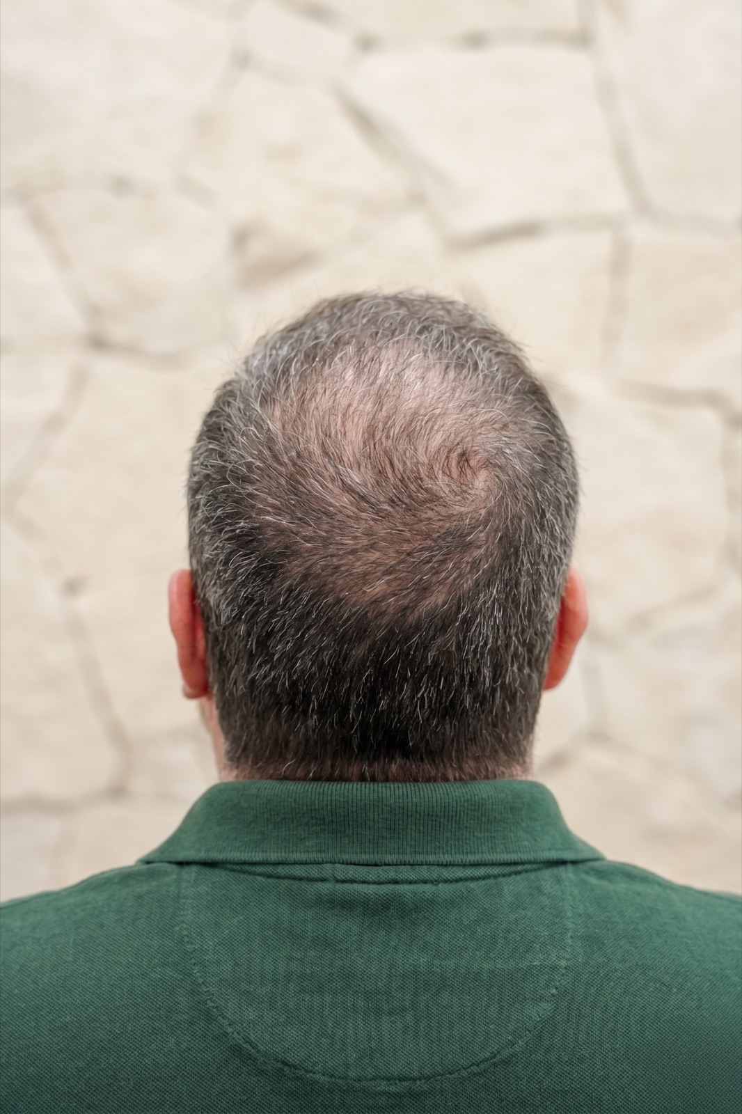 Patient after hair restoration